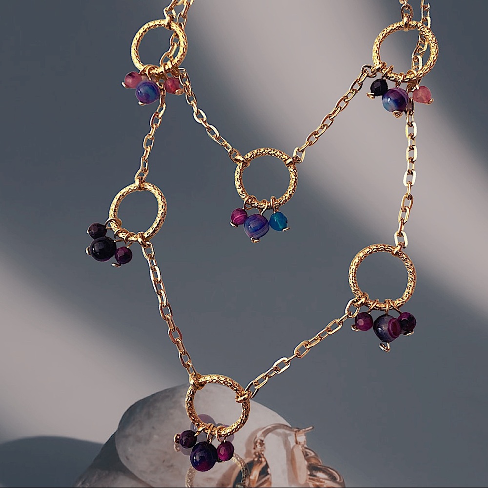 three ring choker necklace